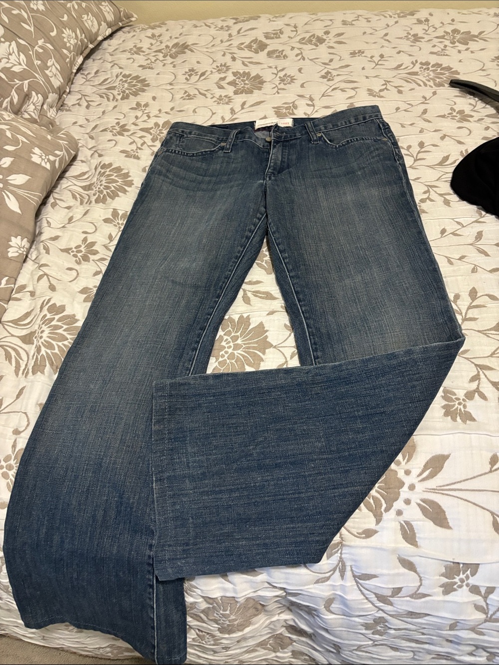 Paper Denim & Cloth Women's Flare Jeans in Medium Blue Wash